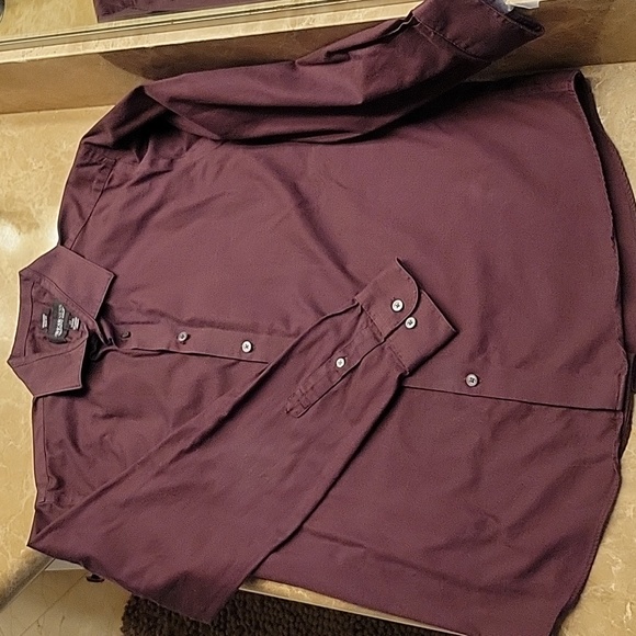 KENNETH COLE AWEARNESS Slim-fit Non-Iron Long-sleeved Button-down Shirt,17 34-35 - Picture 2 of 11